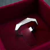 Украшения handmade. Livemaster - original item Titanium Face ring. Handmade.