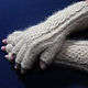 Women's knitted fingerless gloves Baked milk. Mitts. Warm Yarn. My Livemaster. Фото №4