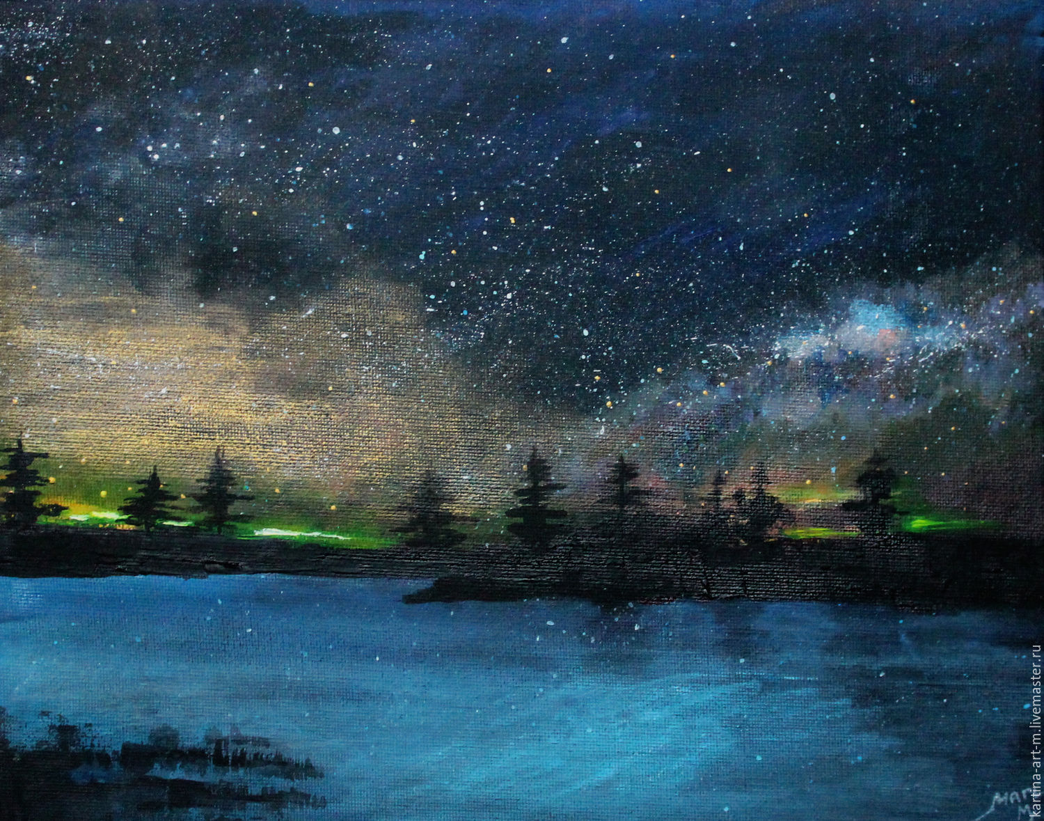 Художник небо звездное рисует составить предложение. Ночной пейзаж живопись. Картина ночь. Ночной пейзаж картина художника. Ночной пейзаж маслом.
