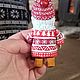 Ёлочная игрушка из ваты Гном с фонариком Новогодний сувенир. Елочные игрушки. Домовой Уют. Ярмарка Мастеров.  Фото №4