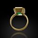 Кольцо золотое с изумрудом. Кольца. Aventure.Jewelry. Ярмарка Мастеров.  Фото №4