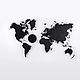 Карта мира Black map настенный декор для дома. Карты мира. Интерьерные карты из дерева (cutwoodshop). Интернет-магазин Ярмарка Мастеров.  Фото №2