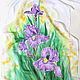 Scarf 'Irises' - batik, Scarves, Slavsk,  Фото №1