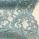 КРУЖЕВНОЕ ПОЛОТНО ДОЛЬЧЕ ГАББАНА БИРЮЗА, арт. SN1708003. Ткани. Ткани Италии. Ярмарка Мастеров.  Фото №4