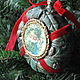 Christmas tree toys: ,, Christmas wreath,,. Christmas decorations. Jana Szentes. My Livemaster. Фото №4