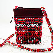 Сумки и аксессуары handmade. Livemaster - original item Slavic handbag for a phone over the shoulder Bereginya. Handmade.