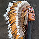 Indian hat with feathers. Indian Christmas costume. Indian roach, Suits, Denpasar,  Фото №1