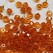 Материалы для творчества handmade. Livemaster - original item Beacons 3mm Orange 10 PCs beads. Handmade.