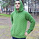 Men's hand knitted sweater  Di Caprio "Olive". Mens sweaters. Authorial Knitting Gayane. My Livemaster. Фото №5
