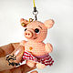 Runasimi pig keychain toy pendant, Stuffed Toys, Moscow,  Фото №1