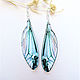 Transparent Wings Earrings Dragonfly Butterfly Insects Epoxy Resin, Earrings, Taganrog,  Фото №1