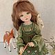 Заказать Олюшка и оленёнок. Avtorskie-kukly-6. Ярмарка Мастеров. . Интерьерная кукла Фото №3