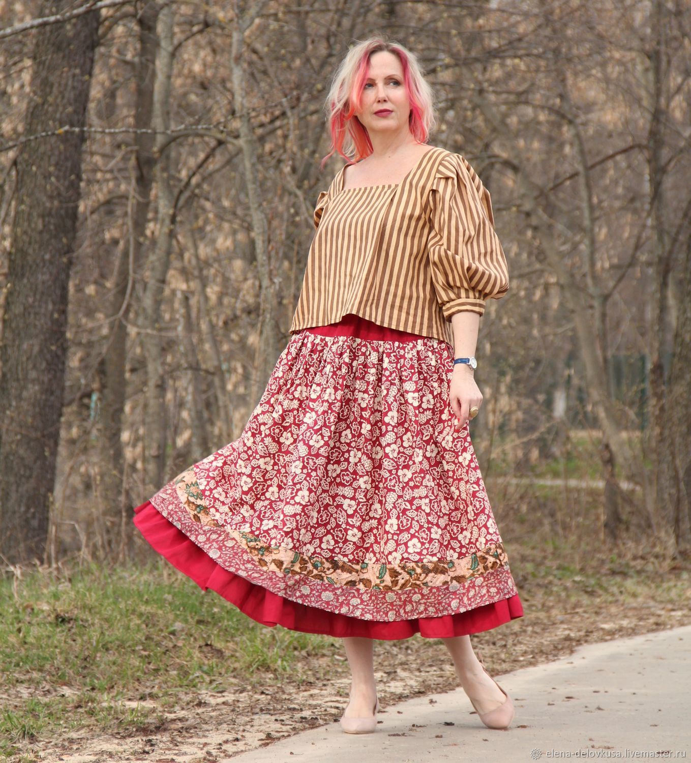 Блузки: Карамельная полоска в интернет-магазине Ярмарка Мастеров по ...