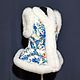 Vest with a peplum from the Pavlovsky Posad shawl 'Gzhel'. Vests. National Brand. My Livemaster. Фото №8