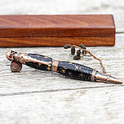Wood fountain pen with engraving