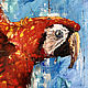 Painting in interior oil Painting with macaw parrot. Pictures. Zabaikalie. Online shopping on My Livemaster.  Фото №2