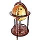 Globe bar floor 'Elizabeth', sphere 40 cm, Stand for bottles and glasses, St. Petersburg,  Фото №1