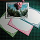 Frame for photo 10 X15 cm 
Cardstock textured, photo paper 
4 colors 
patterned part is glued to the paper on three sides