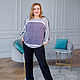 Knitted blouse made of viscose with polka dots size 56-58, Blouses, Novosibirsk,  Фото №1