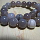 Grey chalcedony 10 mm, smooth ball, Beads1, Dolgoprudny,  Фото №1