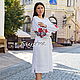 Embroidered Short dress linen vyshyvanka. Dresses. 'Viva'. Online shopping on My Livemaster.  Фото №2