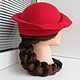 Hat-tok felted The Red Velvet. Hats1. Oksana Moleva. Online shopping on My Livemaster.  Фото №2