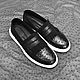 Slip-ons made of genuine ostrich leather, in black, to order!. Slip-ons. SHOES&BAGS. Online shopping on My Livemaster.  Фото №2