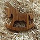 Wooden horse, Gift for newborn, Orel,  Фото №1