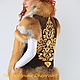 Order Fur vest "Baroque Gold"hand painted. Exclusive clothes Dneproart (dneproart). Livemaster. . Vests Фото №3