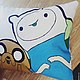 Подушка интерьерная "Adventure Time" (Время приключений). Подушки. Oblako_N. Интернет-магазин Ярмарка Мастеров.  Фото №2