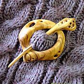 Украшения handmade. Livemaster - original item Wooden hair pin shawl pin. Handmade.