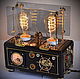 Стимпанк лампа " Octopus Brown ЯХТА ", RGB, диммер, 2 Edison лампы. Потолочные и подвесные светильники. Magen König (magenkening). Ярмарка Мастеров.  Фото №4