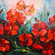 Oil Painting on canvas "wild poppy" 2, Pictures, Minsk,  Фото №1