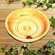 Деревянная тарелка-блюдце из древесины кедра. 14 см.T7, Тарелки, Новокузнецк,  Фото №1
