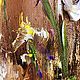 Mini painting with irises. A small painting with irises. Landscape irises. Pictures. Zabaikalie. My Livemaster. Фото №4