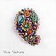 Brooch 'Paisley'. Brooches. Viva Natura. Jewelry by Ekaterina. Online shopping on My Livemaster.  Фото №2