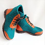 Обувь ручной работы handmade. Livemaster - original item All-steel high-top sneakers.. Handmade.