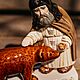 Sergius of Radonezh with a Bear. Figurines. Porcelain story. Online shopping on My Livemaster.  Фото №2