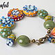 Bracelet bright large. Bead bracelet. Grafoli jewellery. Online shopping on My Livemaster.  Фото №2