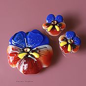 Украшения handmade. Livemaster - original item Jewelry sets: Anyuta glass fusing. Handmade.