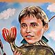 Шарж на заказ "Рыболов". Картины. Татьяна Летавина Волшебные истории (artfairy). Интернет-магазин Ярмарка Мастеров.  Фото №2