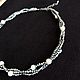 Order Triple Silver Choker Necklace. Necklace with natural pearls. Only_you_byElena. Livemaster. . Chokers Фото №3
