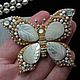 Barrera Vintage Pearl Butterfly Brooch. Vintage brooches. Vintage  Jewelry  (Liliya). My Livemaster. Фото №4