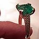 A ring of gold set with emerald, Rings, Tel Aviv,  Фото №1