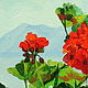 Oil painting on canvas. Mountain geranium. Pictures. Painting gallery of Metsenatova Val. Online shopping on My Livemaster.  Фото №2