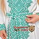 Order Dress Slavic Belovodye green. Slavyanskie uzory. Livemaster. . Dresses Фото №3