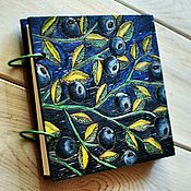 Канцелярские товары handmade. Livemaster - original item Sketchbook wood cover 16x16sm "Blackthorn". Handmade.