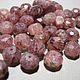Strawberry quartz rondel 10 mm. Minerals. Elena (luxury-fittings). My Livemaster. Фото №4
