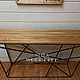 Консольный стол лофт GEOMETRY black. Консоли. SLIVA wood deco. Ярмарка Мастеров.  Фото №4