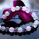 Delicate bracelet made of fluorite, quartz roses and amethyst ' Tenderness'. Bead bracelet. kvk1. My Livemaster. Фото №4
